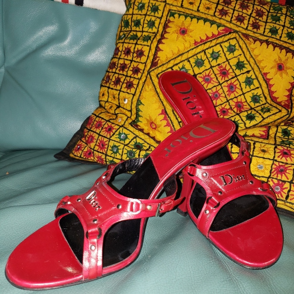 Christian Four Red Mule